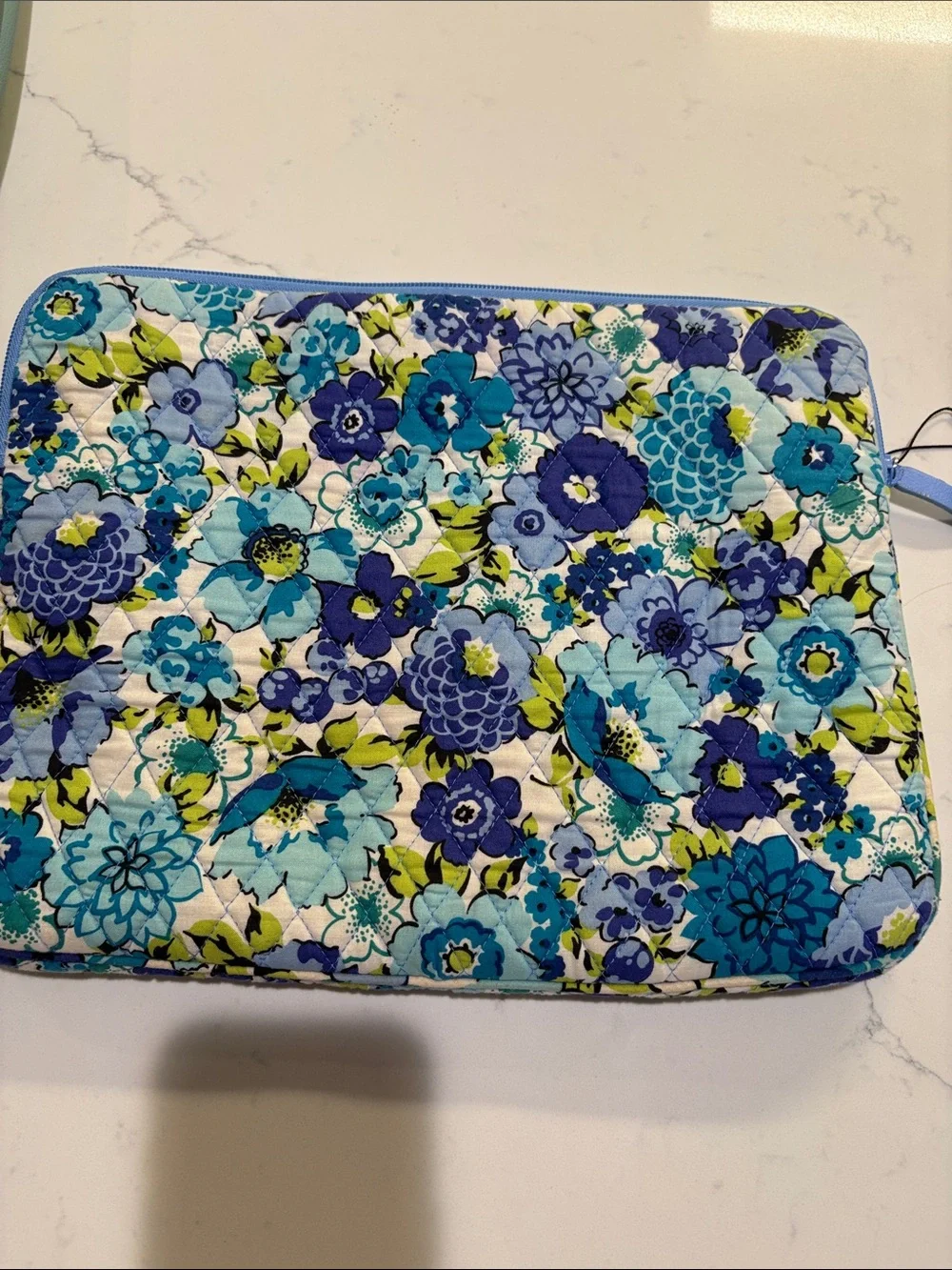 Vera Bradley Blue Floral Quilted computer bag